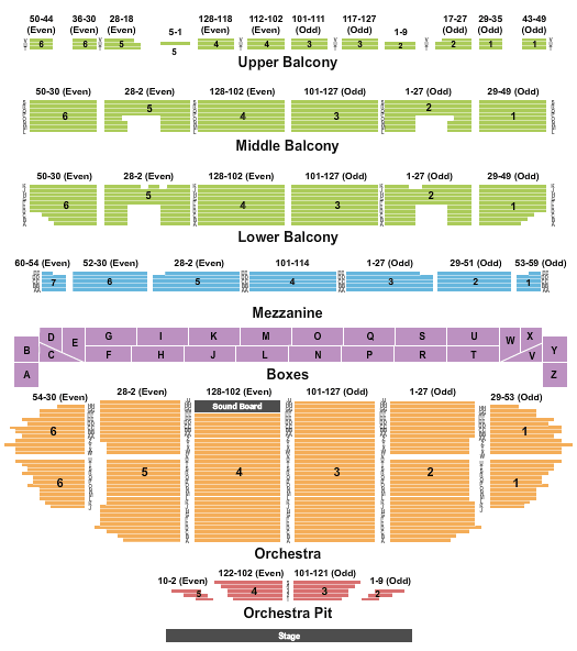 Fabulous Fox Theatre Beauty and the Beast Seating Chart